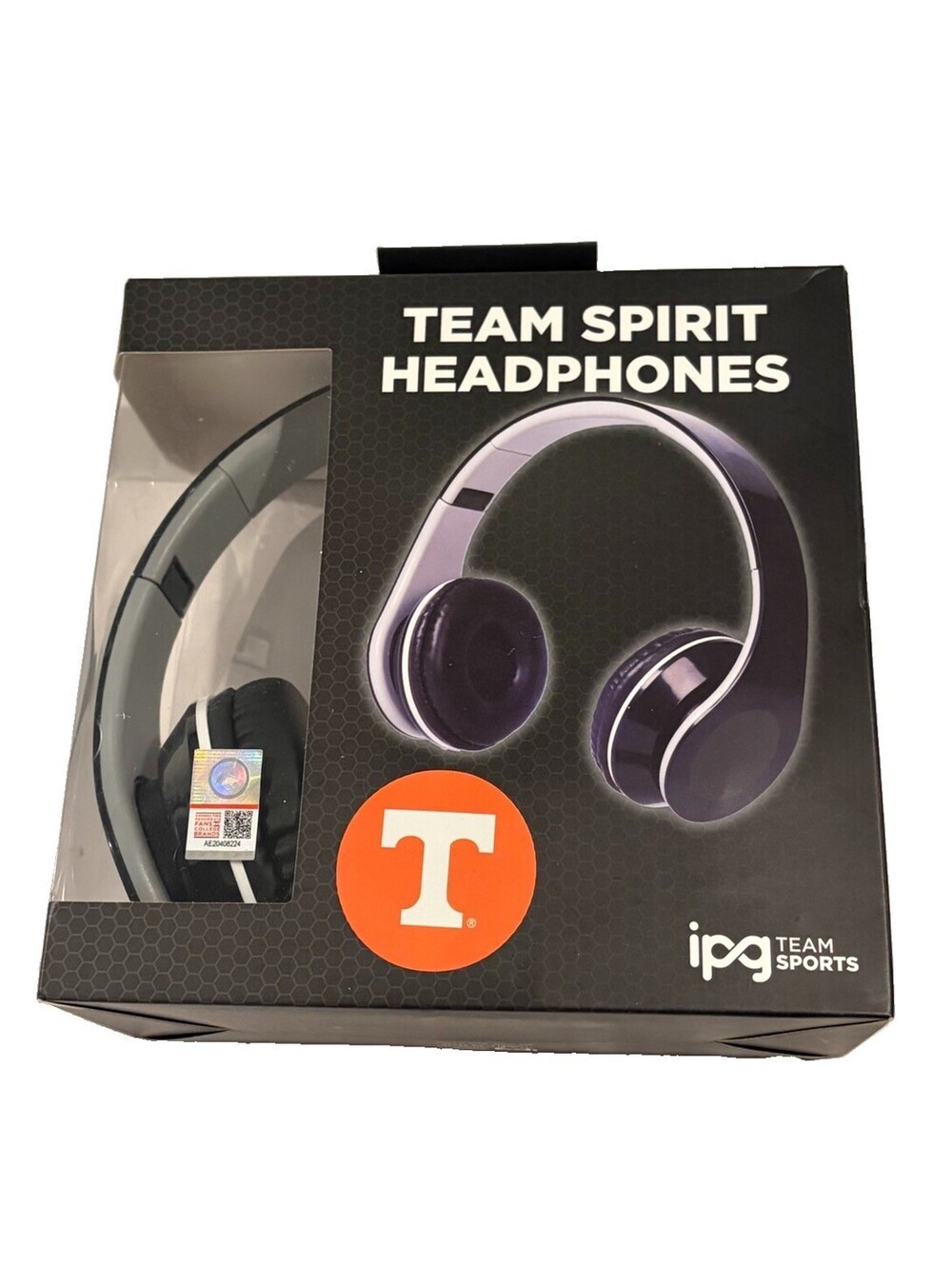 Tennessee Vols Team Spirit Headphones IPG NCAA Wired 3.5mm New In Box NWT Wired